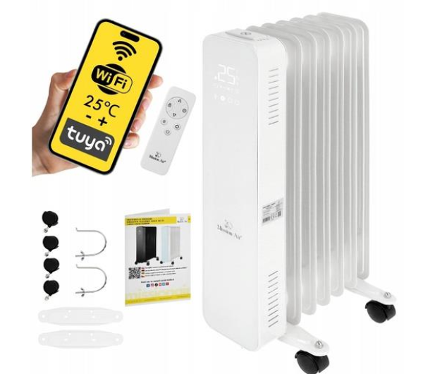 Mission Air Grzejnik olejowy OSLO 1500W White WiFi - 1590311 - zdjęcie